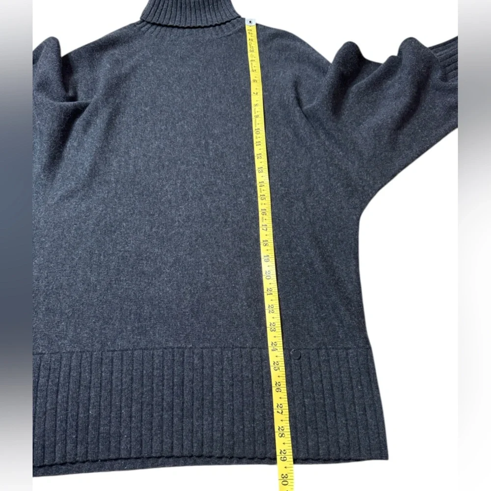 Adolfo Dominguez Merino Wool Dolman Sleeve Turtleneck Tunic Sweater size M